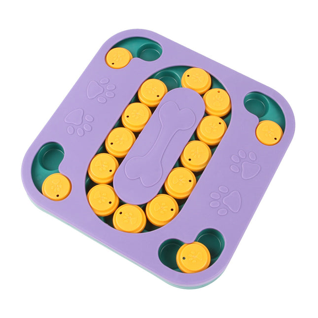 Puzzle interactif pour chien avec gamelle à alimentation lente