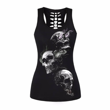 Rock Style Skull Women's Tank Top - Wnkrs