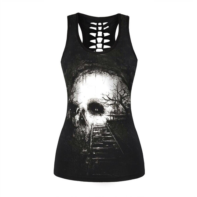 Rock Style Skull Women's Tank Top - Wnkrs