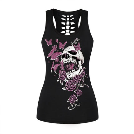 Rock Style Skull Women's Tank Top - Wnkrs