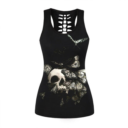 Rock Style Skull Women's Tank Top - Wnkrs