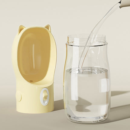 Bouteille d'eau et récipient pour nourriture pour animaux de compagnie portable 2 en 1