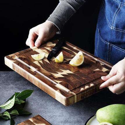 Kitchen Household Parquet Solid Wood Cutting Board - Wnkrs