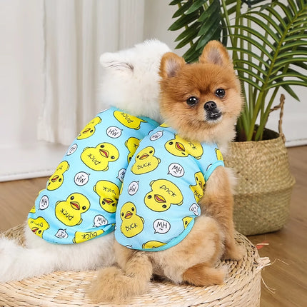 Ropa para mascotas para perros pequeños y gatos: camisa de verano para chihuahua, corgi, caniche y pug