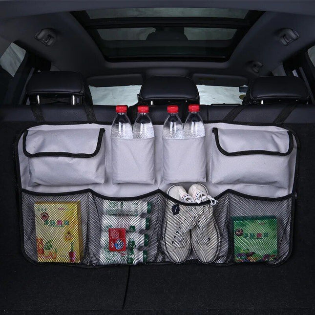 Universal Car Trunk Organizer with Adjustable Backseat Storage Bag - Wnkrs