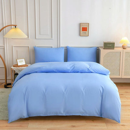 Pure Color Double-sided Four-piece Bedding Set - Wnkrs