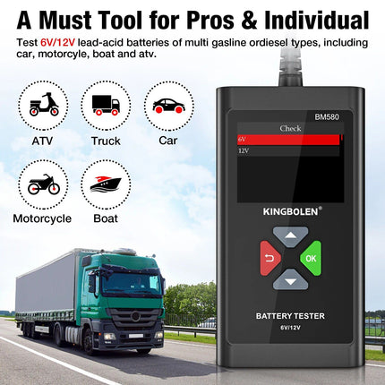 12V 6V Car Battery Tester - Wnkrs