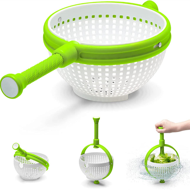 New Salad Spinner Scratch Resistant Nylon Spinning Colander - Wnkrs