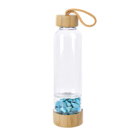 Natural crystal gravel water bottle - Wnkrs