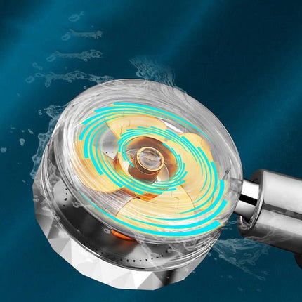 360° Rotating High-Pressure Water Saving Shower Head - Ideal for Low Pressure Supply - Wnkrs