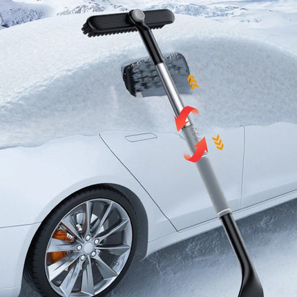 Telescopic 2-in-1 Snow Shovel & Squeegee for Car Glass Cleaning - Wnkrs