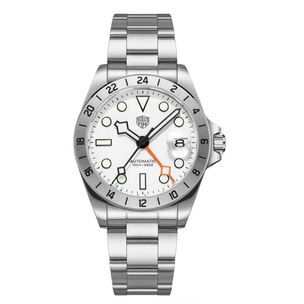 Reloj mecánico automático GMT de lujo para hombre