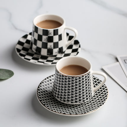 Turkish Ceramic Coffee Cup And Saucer Set - Wnkrs