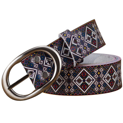 Patterned Leather Belt for Women - Wnkrs