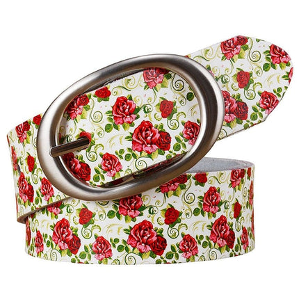 Patterned Leather Belt for Women - Wnkrs