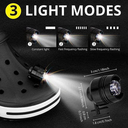 New Outdoor Camping Croc Charms Shoe Lights - Wnkrs