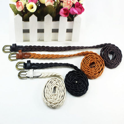 Women’s Casual Braided Leather Belt - Wnkrs