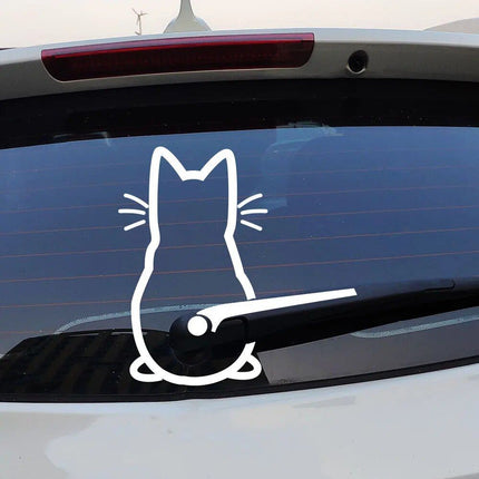 Waving Tail Car Wiper Decal - Wnkrs