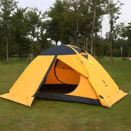 Tente de camping double couche ultralégère et imperméable avec jupe pare-neige