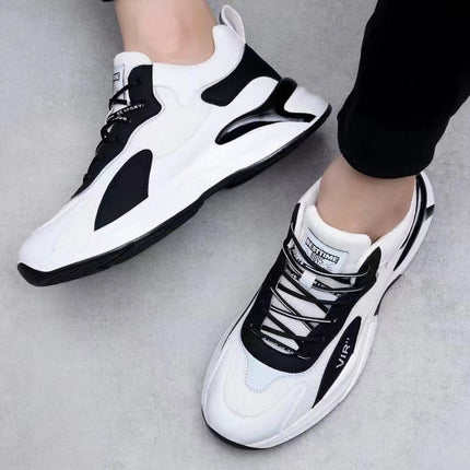 Fashion Black White Sneakers Casual Outdoor Lightweight Breathable Sports Shoes For Men - Wnkrs