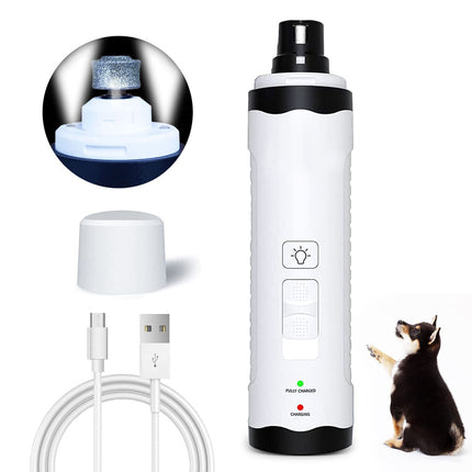 Broyeur à ongles électrique à faible bruit et rechargeable par USB pour chiens et chats