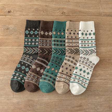 5 Pairs Unisex Thick Warm Socks