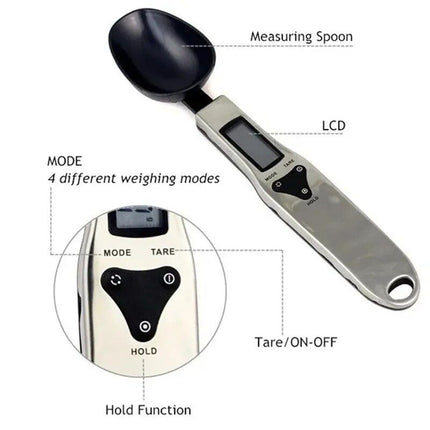 Precision Pro Digital Kitchen Measuring Spoon Scale 500g/0.1g - LCD Display - Wnkrs