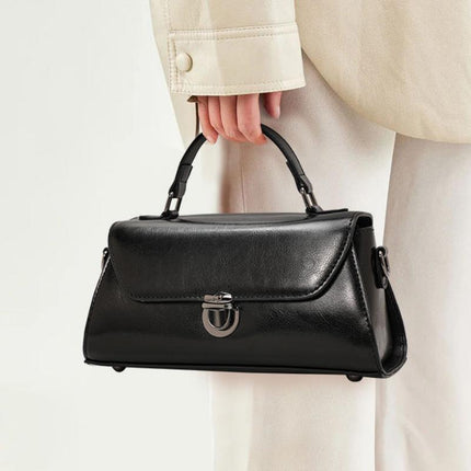 Sac à bandoulière élégant en cuir pour femme - Petit sac à main en cuir de vache