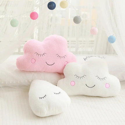 Nice Stuffed Cloud Moon Star Raindrop Plush Pillow - Wnkrs