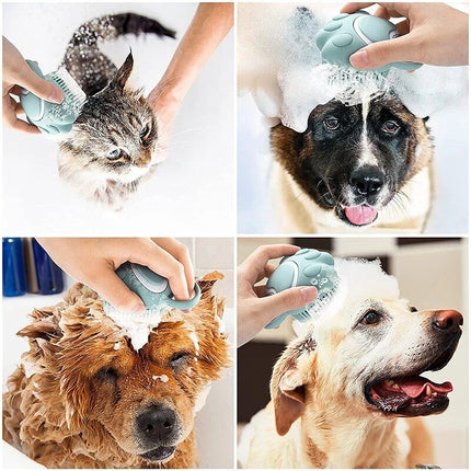 Multi-Purpose Silicone Pet Bath & Massage Brush for Dogs and Cats - Wnkrs