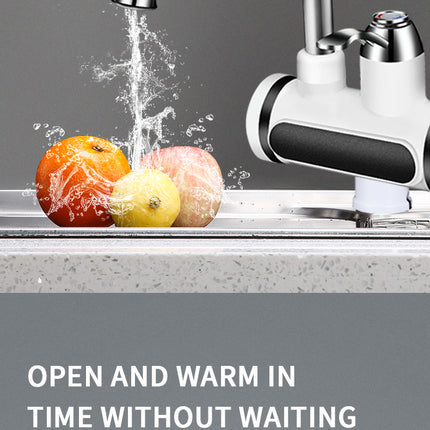 Kitchen Electric Water Tap  Water Heater Temperature Display Cold Heating Faucet Hot Water Faucet Heater - Wnkrs