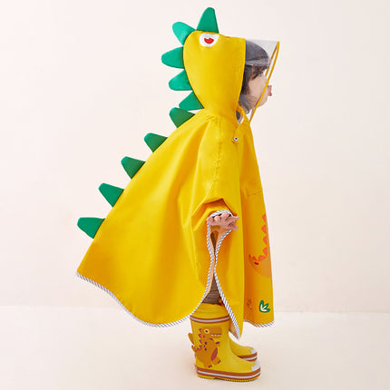 Poncho impermeable para lluvia con temática de dinosaurios para niños