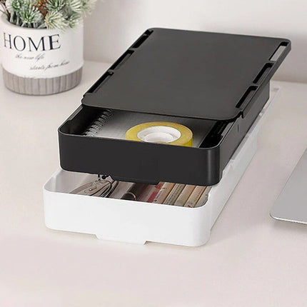 Compact Self-Adhesive Under Desk Storage Drawer - Wnkrs