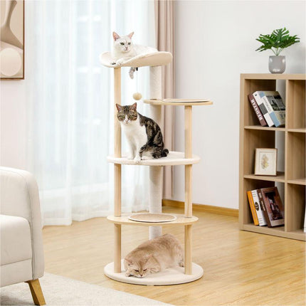 Moderna torre de árbol para gatos de 6 niveles