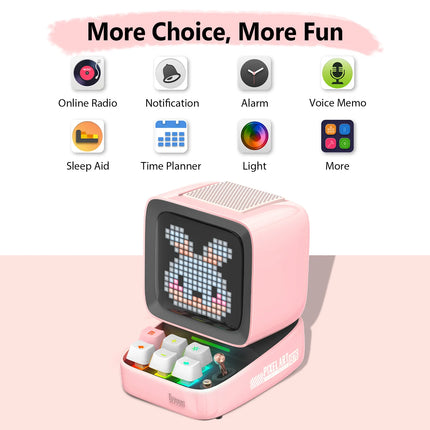 Pixel Art Bluetooth Speaker with LED Display and App Control