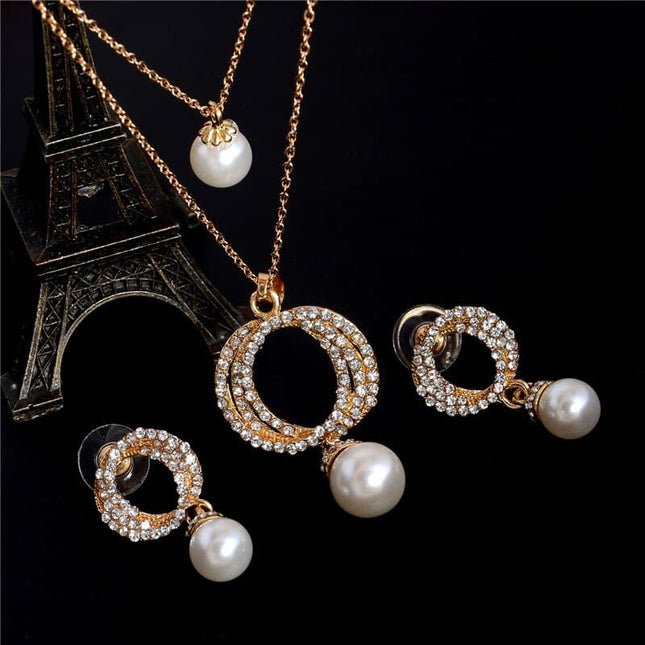 Women's Vintage Pearl Imitation Jewelry Set - Wnkrs