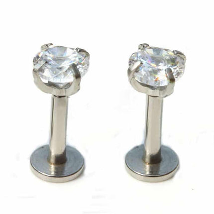 Zircon Anodized Internally Threaded Ear Piercing - Wnkrs