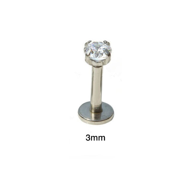 Zircon Anodized Internally Threaded Ear Piercing - Wnkrs