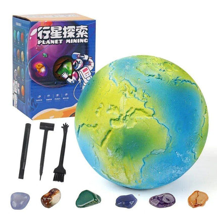 Solar System Gem Mining Kit: Children's Educational Archaeology Toy - Wnkrs