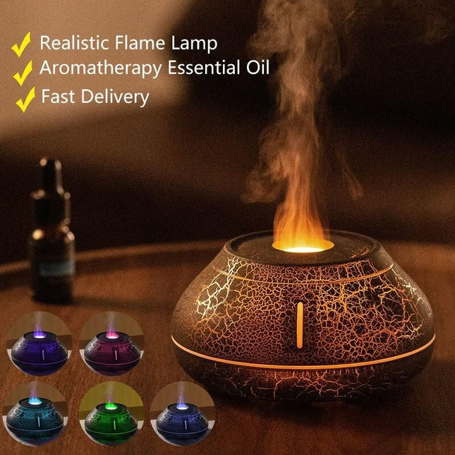 Multifunctional Lava Flame Ultrasonic Humidifier and Aroma Diffuser - Wnkrs