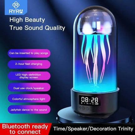 Mini Jellyfish Bluetooth Speaker with Colorful Lamp and Octopus Audio - Wnkrs