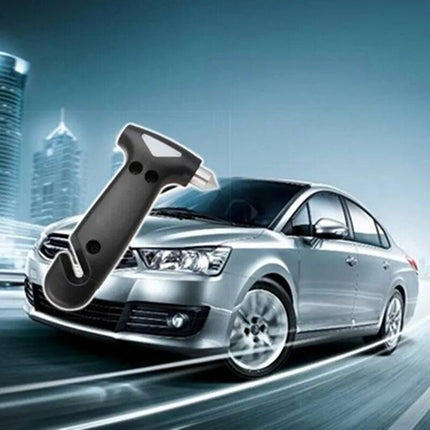 Compact 2-in-1 Car Safety Hammer & Seatbelt Cutter - Wnkrs