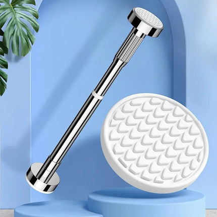 Adjustable Stainless Steel Shower Curtain Rod and Clothes Drying Pole