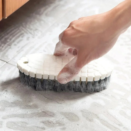 Brosse de cuisine flexible et nettoyant pour carrelage avec poils pour table de cuisson, évier, salle de bain et sol