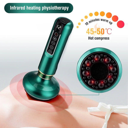 Electric Cupping & Gua Sha Massager: Infrared Heat Therapy & Anti-Cellulite Suction - Wnkrs