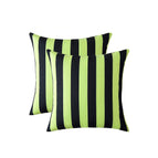 2pcs 18x18in / Pinstripe Green