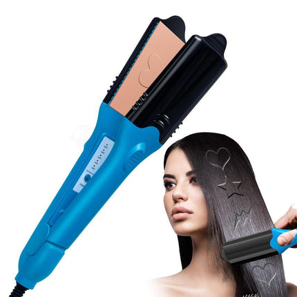 Plancha y rizador para cabello con impresión 3D y 5 placas intercambiables