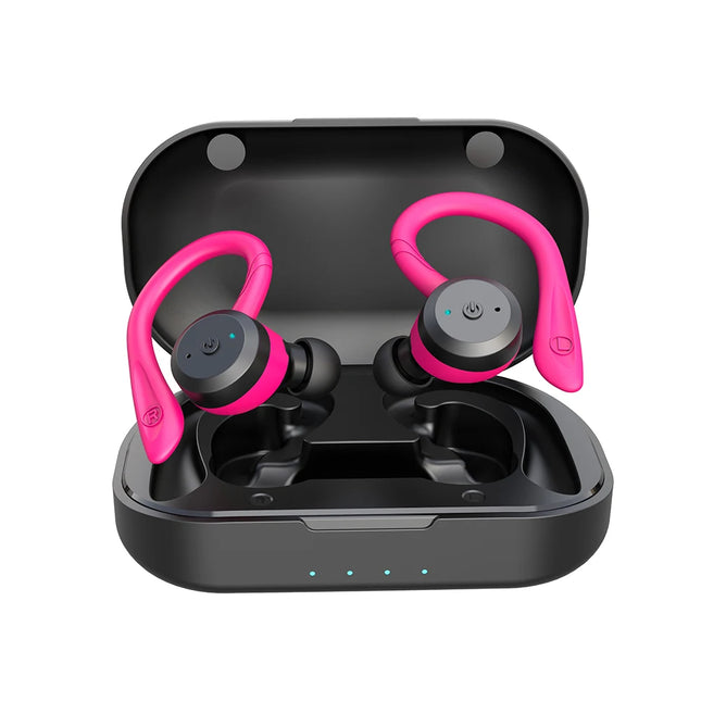 Auriculares deportivos Bluetooth 5.0 a prueba de agua con 20 horas de reproducción | Auriculares inalámbricos de estilo de doble uso