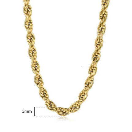 New Fashion Twisted Rope Link Chain - Wnkrs