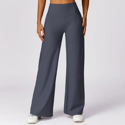 Pantalon de yoga évasé taille haute à séchage rapide